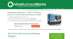 Desktop Screenshot of onlinebusinessmania.com